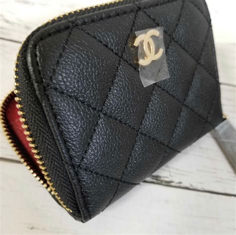 chanel key pouch wallet|chanel small wallet zip.